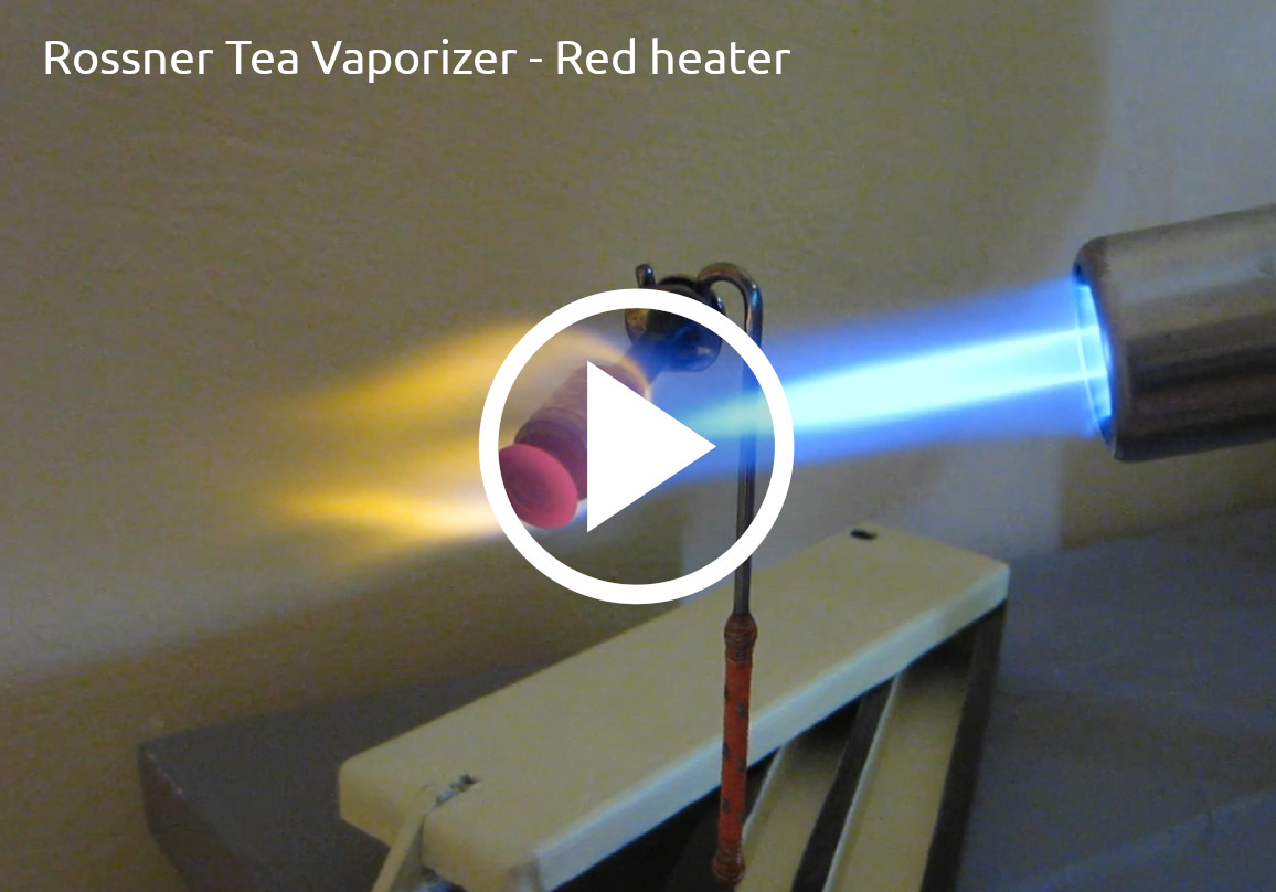 Rossner Tea Vaporizer - Red heater